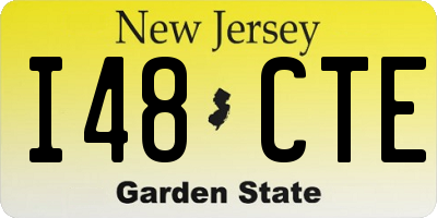 NJ license plate I48CTE