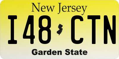 NJ license plate I48CTN