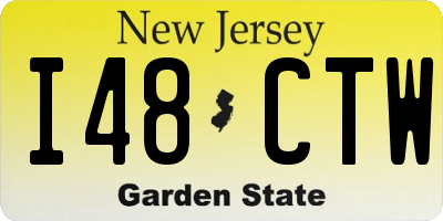 NJ license plate I48CTW