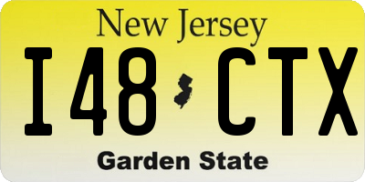 NJ license plate I48CTX