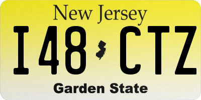 NJ license plate I48CTZ