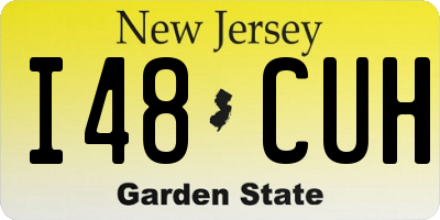 NJ license plate I48CUH