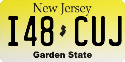 NJ license plate I48CUJ