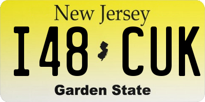 NJ license plate I48CUK