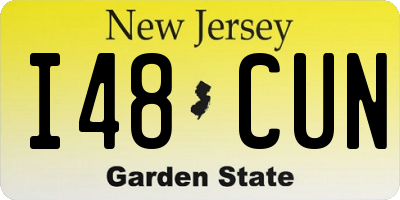 NJ license plate I48CUN