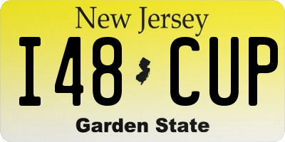 NJ license plate I48CUP
