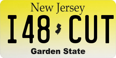 NJ license plate I48CUT