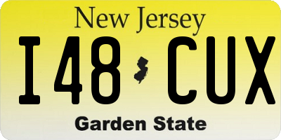 NJ license plate I48CUX
