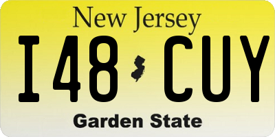NJ license plate I48CUY