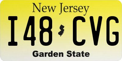 NJ license plate I48CVG