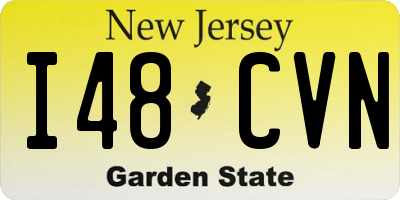 NJ license plate I48CVN