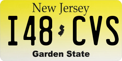 NJ license plate I48CVS
