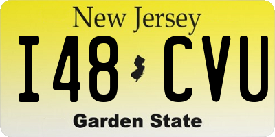NJ license plate I48CVU