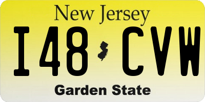 NJ license plate I48CVW