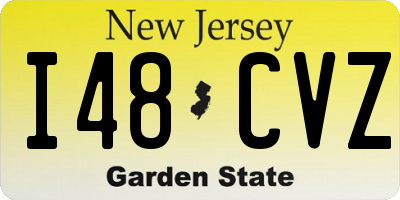 NJ license plate I48CVZ