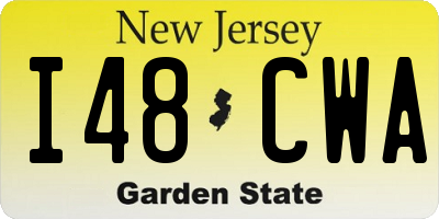 NJ license plate I48CWA