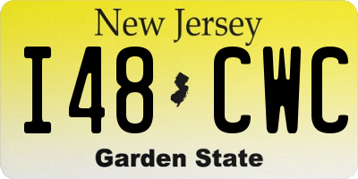 NJ license plate I48CWC