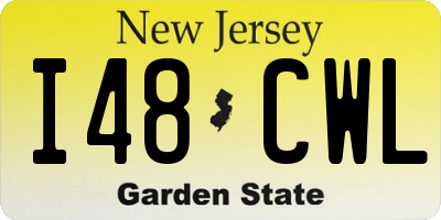 NJ license plate I48CWL