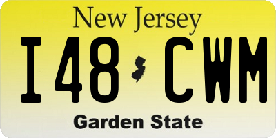 NJ license plate I48CWM