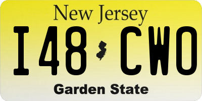 NJ license plate I48CWO