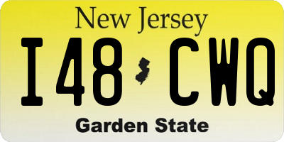 NJ license plate I48CWQ