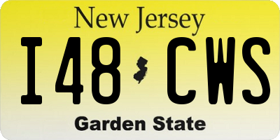 NJ license plate I48CWS