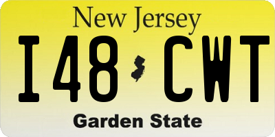 NJ license plate I48CWT