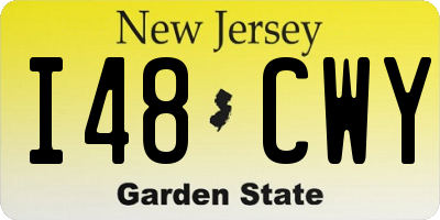 NJ license plate I48CWY
