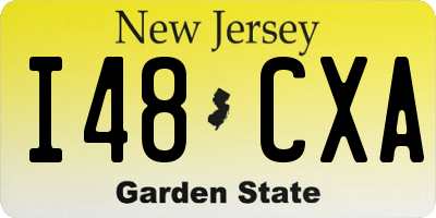 NJ license plate I48CXA
