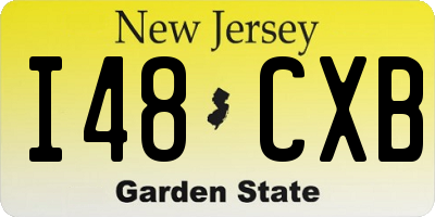 NJ license plate I48CXB