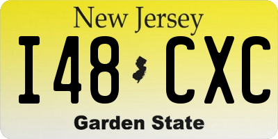 NJ license plate I48CXC