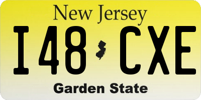 NJ license plate I48CXE