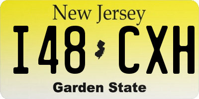 NJ license plate I48CXH