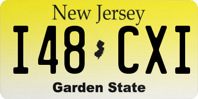 NJ license plate I48CXI