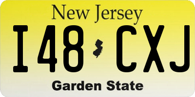 NJ license plate I48CXJ