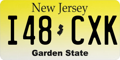 NJ license plate I48CXK