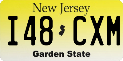 NJ license plate I48CXM