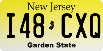 NJ license plate I48CXQ