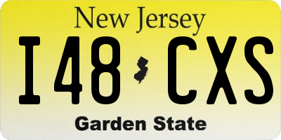 NJ license plate I48CXS