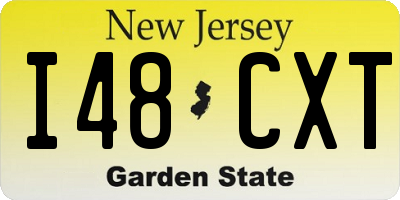 NJ license plate I48CXT