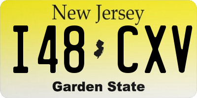 NJ license plate I48CXV