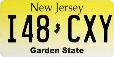 NJ license plate I48CXY