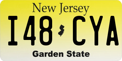 NJ license plate I48CYA