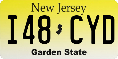 NJ license plate I48CYD