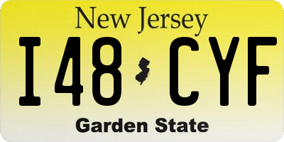 NJ license plate I48CYF