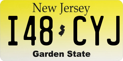 NJ license plate I48CYJ