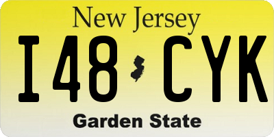 NJ license plate I48CYK
