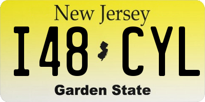 NJ license plate I48CYL