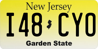 NJ license plate I48CYO