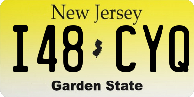 NJ license plate I48CYQ